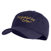 The Cabinet of Dr Caligari 1920 Title Embroidered 5 Panel Cotton Mid Profile Unstructured Dad Cap - Navy OSFM