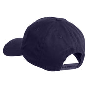 The Cabinet of Dr Caligari 1920 Title Embroidered 5 Panel Cotton Mid Profile Unstructured Dad Cap - Navy OSFM