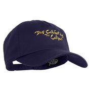 The Cabinet of Dr Caligari 1920 Title Embroidered 5 Panel Cotton Mid Profile Unstructured Dad Cap - Navy OSFM