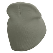 Woosh Embroidered Short Beanie - Grey OSFM