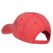 French Bulldog Embroidered Washed Cap