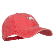 French Bulldog Embroidered Washed Cap