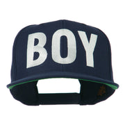 Flat Bill Hip Hop Casual Boy Embroidered Cap