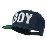 Flat Bill Hip Hop Casual Boy Embroidered Cap