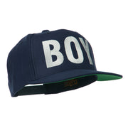 Flat Bill Hip Hop Casual Boy Embroidered Cap