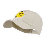 Flying Bats with Moon Embroidered Cap