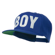 Flat Bill Hip Hop Casual Boy Embroidered Cap