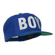 Flat Bill Hip Hop Casual Boy Embroidered Cap