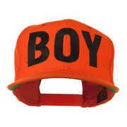 Flat Bill Hip Hop Casual Boy Embroidered Cap