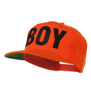 Flat Bill Hip Hop Casual Boy Embroidered Cap