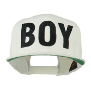 Flat Bill Hip Hop Casual Boy Embroidered Cap