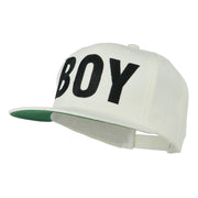 Flat Bill Hip Hop Casual Boy Embroidered Cap