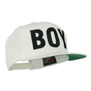 Flat Bill Hip Hop Casual Boy Embroidered Cap