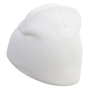 Epic! Embroidered 8 Inch Short Beanie - White OSFM