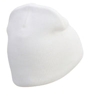 Epic! Embroidered 8 Inch Short Beanie - White OSFM