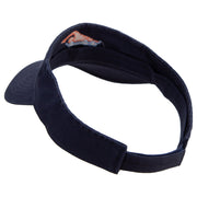 Colorful Swimming Club Embroidered Prostyle Cotton Twill Washed Visor - Navy OSFM