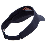 Colorful Swimming Club Embroidered Prostyle Cotton Twill Washed Visor - Navy OSFM