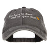 Come out of Shell Embroidered Washed Cap