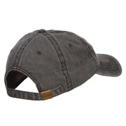 Come out of Shell Embroidered Washed Cap