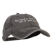 Come out of Shell Embroidered Washed Cap