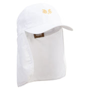 Owl Eyes Icons Embroidered Flap Hats - White OSFM