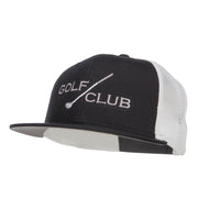 Golf Club Embroidered Mesh Snapback Cap