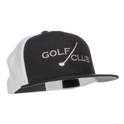 Golf Club Embroidered Mesh Snapback Cap