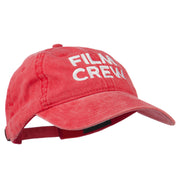 Film Crew Embroidered Washed Cap