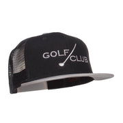 Golf Club Embroidered Mesh Snapback Cap