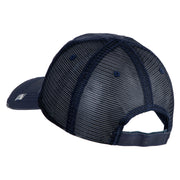 USAF Civil Engineer Veteren Embroidered Low Profile Special Cotton Mesh Cap - Navy OSFM