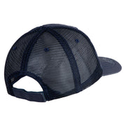 USAF Civil Engineer Veteren Embroidered Low Profile Special Cotton Mesh Cap - Navy OSFM