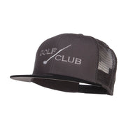 Golf Club Embroidered Mesh Snapback Cap