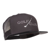 Golf Club Embroidered Mesh Snapback Cap