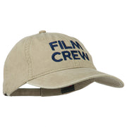 Film Crew Embroidered Washed Cap