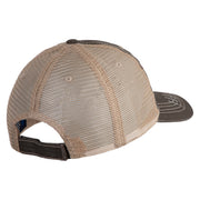 USAF Civil Engineer Veteren Embroidered Low Profile Special Cotton Mesh Cap - Brown-Khaki OSFM
