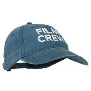 Film Crew Embroidered Washed Cap