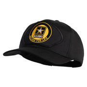 U.S. Army Soldier for Life Patched Solid Cotton Twill Pro Style Cap - Black OSFM