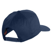 3rd Marine Division Vietnam Veteran Patched Solid Cotton Twill 5 Panel Prostyle Snap Cap - Navy OSFM