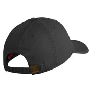 Air Education and Training Command Veteran Embroidered Washed Solid Pigment Dyed Cotton Twill Brass Buckle Cap - Black OSFM