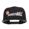 Fading Basketball Embroidered Snapback Cap