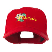 USA State Flower Florida Orange Blossom Embroidery Cap