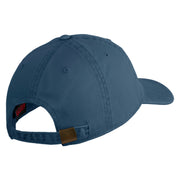 Air Education and Training Command Veteran Embroidered Washed Solid Pigment Dyed Cotton Twill Brass Buckle Cap - Navy OSFM