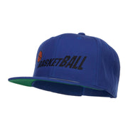 Fading Basketball Embroidered Snapback Cap