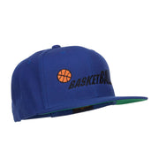 Fading Basketball Embroidered Snapback Cap