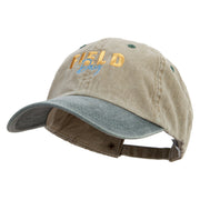 Field Day Logo Embroidered Pigment Dyed Wash Cap - Khaki-Green OSFM