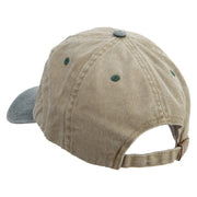 Field Day Logo Embroidered Pigment Dyed Wash Cap - Khaki-Green OSFM