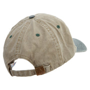 Field Day Logo Embroidered Pigment Dyed Wash Cap - Khaki-Green OSFM