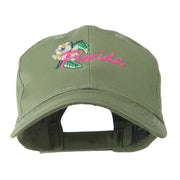 USA State Flower Florida Orange Blossom Embroidery Cap