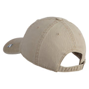 Air Education and Training Command Veteran Embroidered Washed Solid Pigment Dyed Cotton Twill Brass Buckle Cap - Khaki OSFM