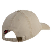 Air Education and Training Command Veteran Embroidered Washed Solid Pigment Dyed Cotton Twill Brass Buckle Cap - Khaki OSFM